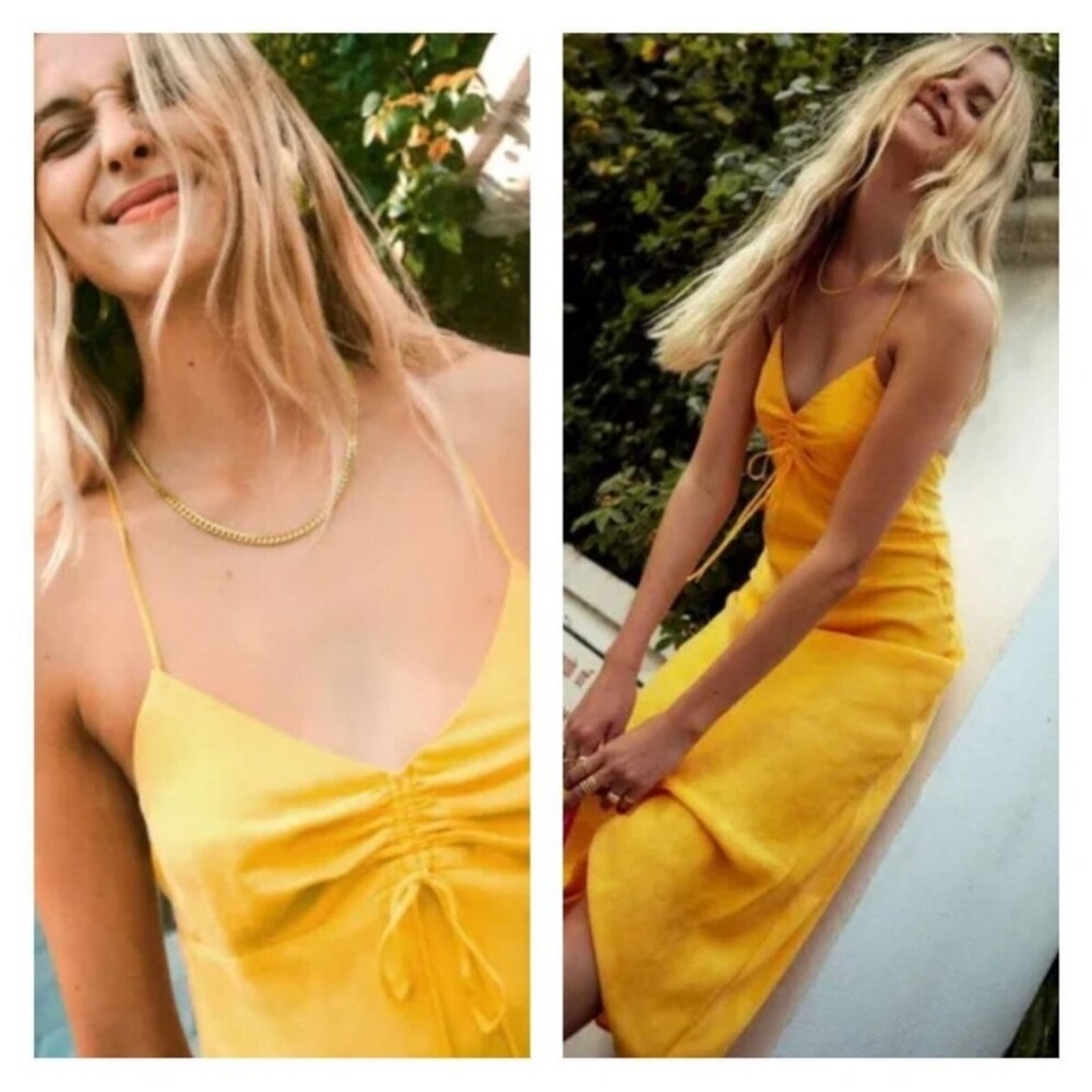 Zara Marigold Midi Dress